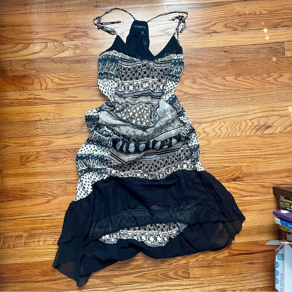 Black Maxi high-low dress